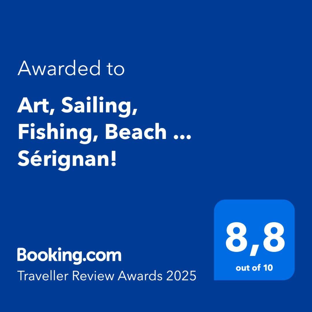 Art, Sailing, Fishing, Beach ... Serignan! Exteriör bild